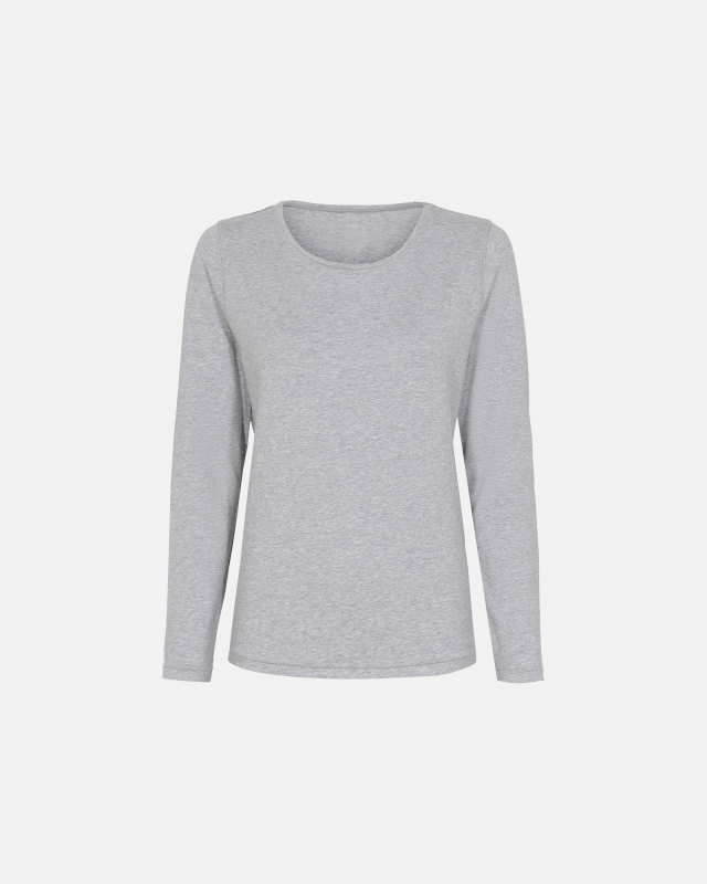 Langærmet t-shirt |  bambus | lys grå -JBS of Denmark Women