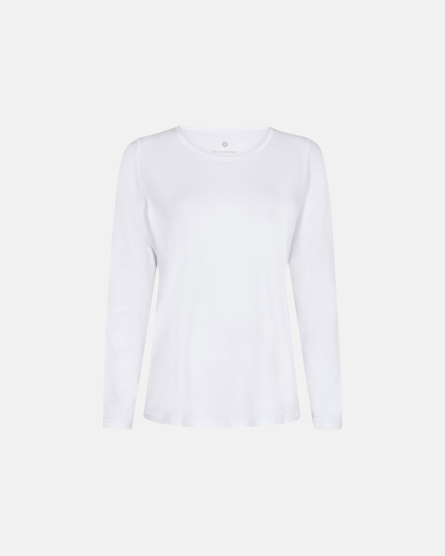 Langærmet t-shirt | bambus | hvid -JBS of Denmark Women