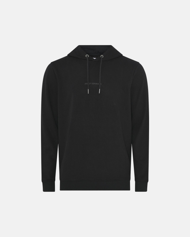 Sweat hoodie med logo | bambus | sort -JBS of Denmark Men