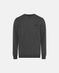 Sweatshirt med badge | bambus | mørk grå - JBS of Denmark Men