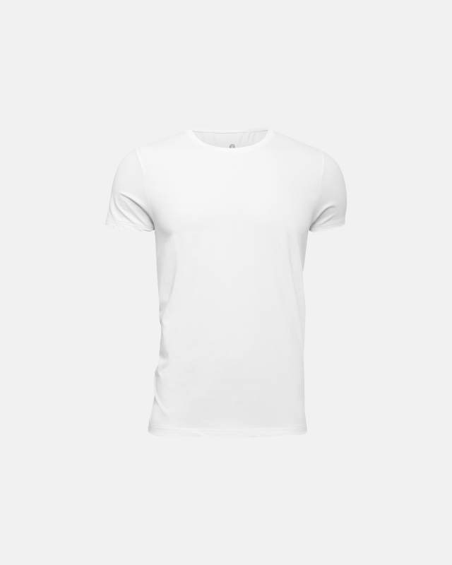 Undertrøje, t-shirt o-hals | økologisk bomuld | hvid -JBS of Denmark Men
