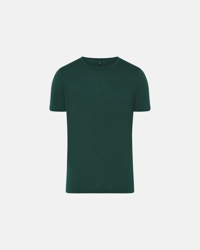 T-shirt | 100% merino uld | grøn -JBS of Denmark Men