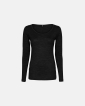 Langærmet t-shirt | økologisk uld | sort - JBS of Denmark Women