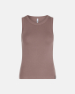 Tanktop "rib"  | Bambusviskose | Brun -JBS of Denmark Women