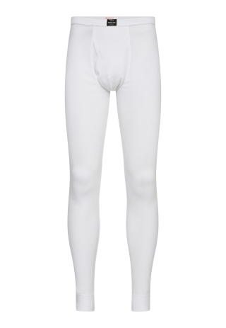 Long johns, 100 % økologisk bomuld, Hvid Long johns, 100 % økologisk bomuld, Hvid