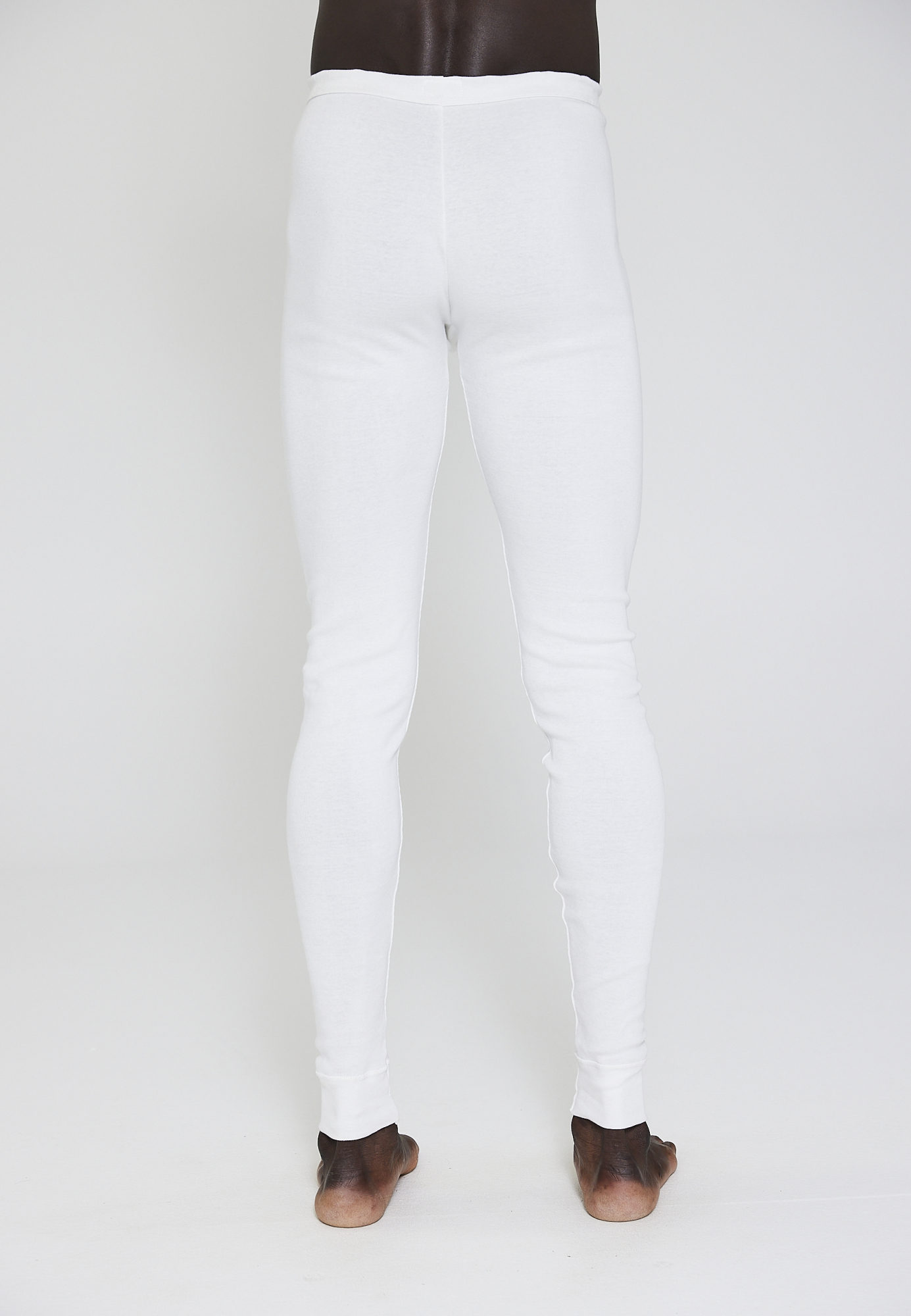 Long johns, 100 % økologisk bomuld, Hvid