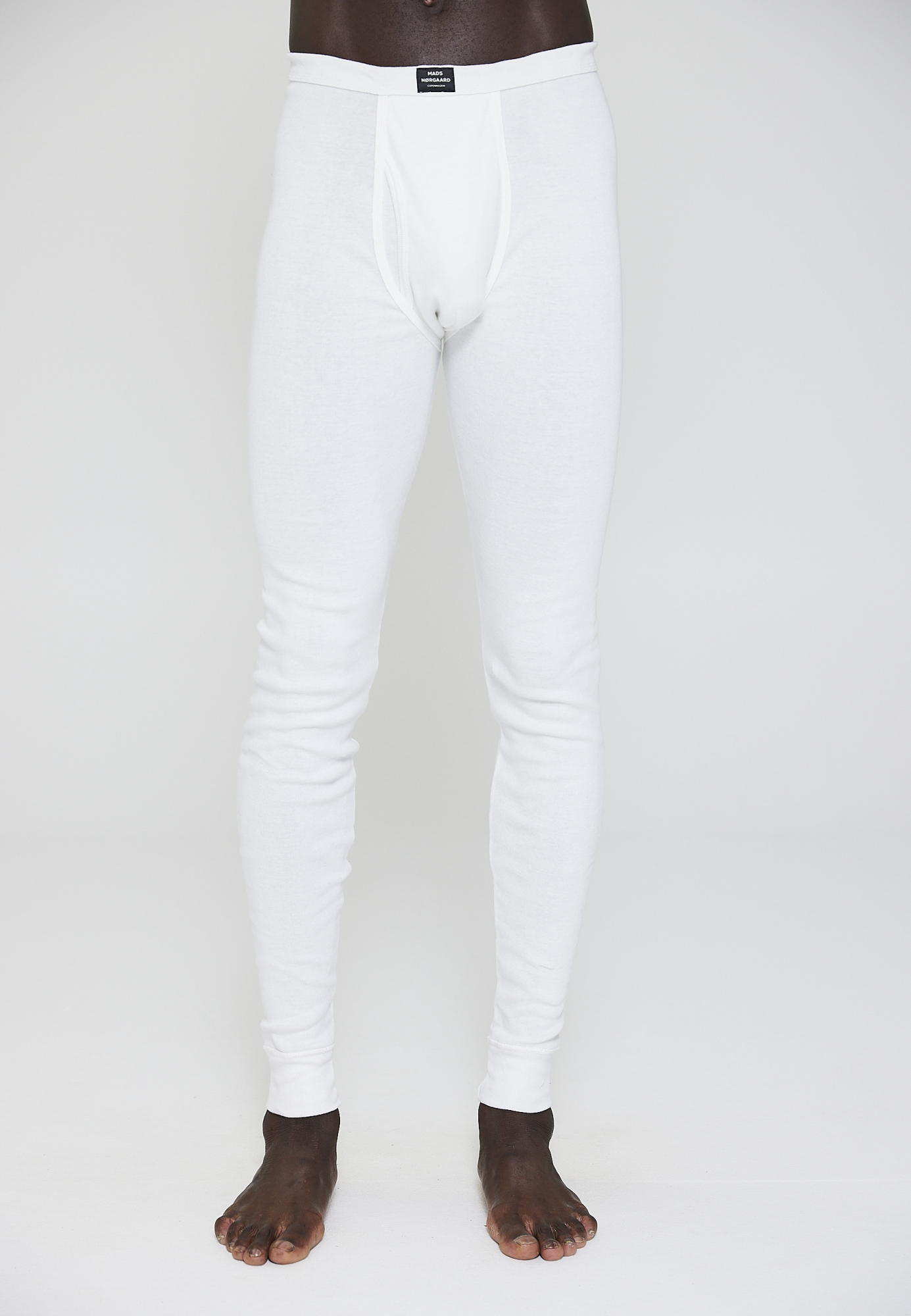 Long johns, 100 % økologisk bomuld, Hvid