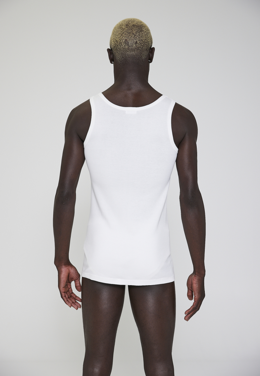 Tanktop "original" | 100 % økologisk bomuld | Hvid -JBS x Mads Nørgaard
