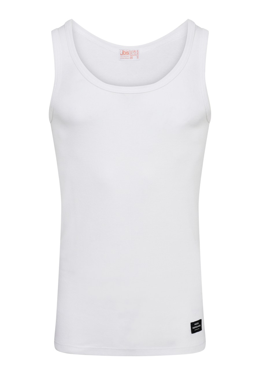 Tanktop "original" | 100 % økologisk bomuld | Hvid -JBS x Mads Nørgaard