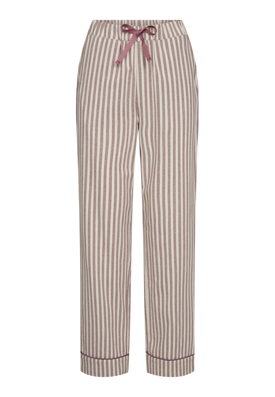 Natbukser "flannel" | 100% økologisk bomuld | Stribet rosa -JBS of Denmark Women