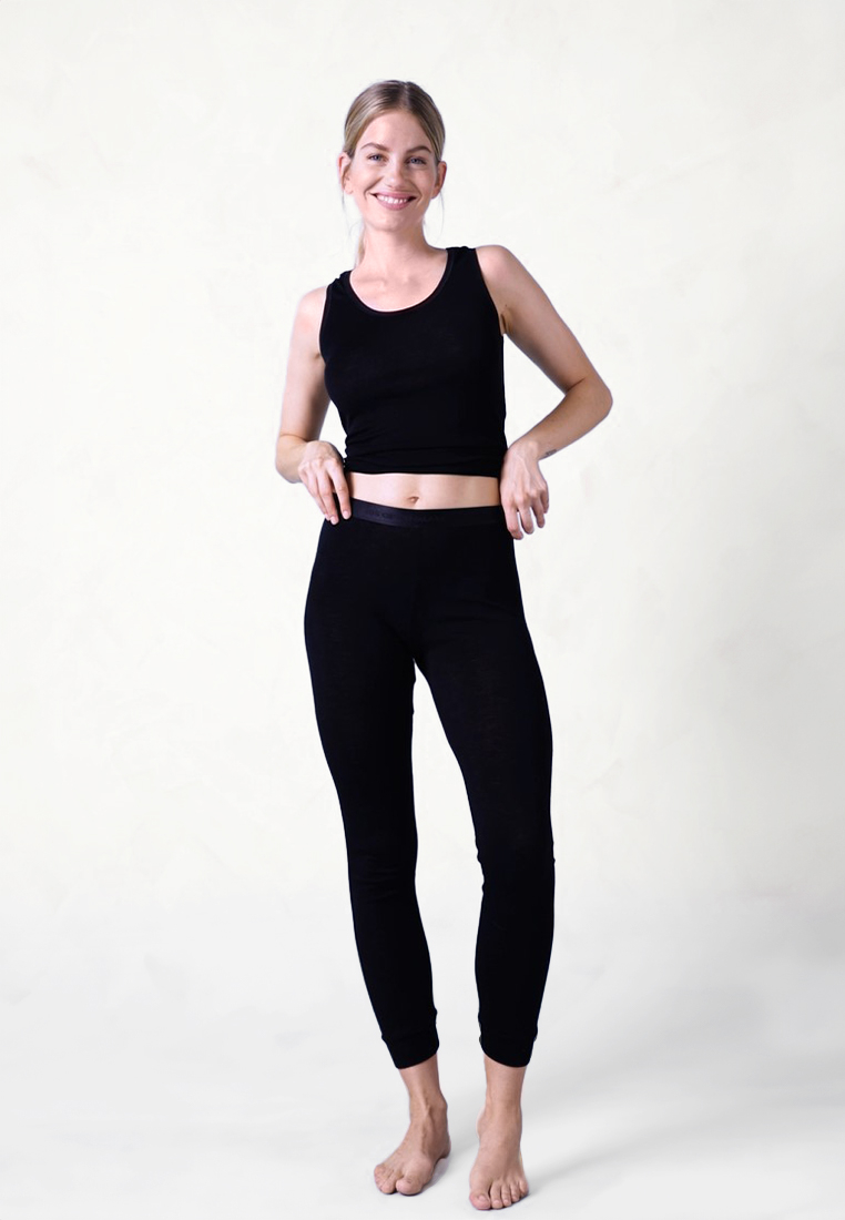 Leggings | 100% uld | Sort -JBS of Denmark Women