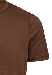 T-shirt | 100% økologisk GOTS uld | Brun -JBS of Denmark Men