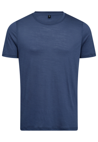 T-shirt | 100% økologisk GOTS uld | Blå -JBS of Denmark Men