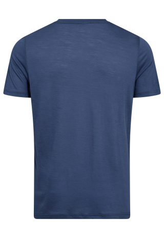 T-shirt | 100% økologisk GOTS uld | Blå -JBS of Denmark Men