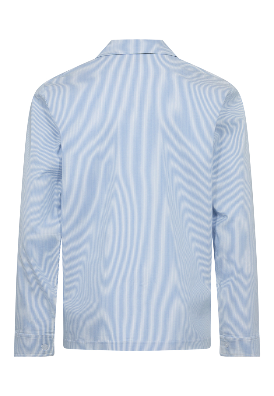 Pyjamasskjorte | Bambusviskose | Blå stribet -JBS of Denmark Men