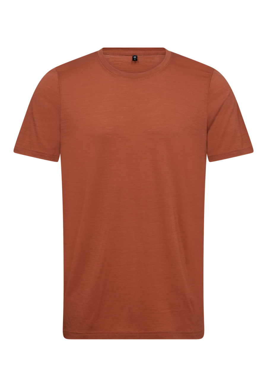 T-shirt | 100% merino uld | Orange -JBS of Denmark Men