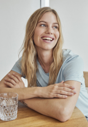 T-shirt |  Bambusviskose | Blå -JBS of Denmark Women