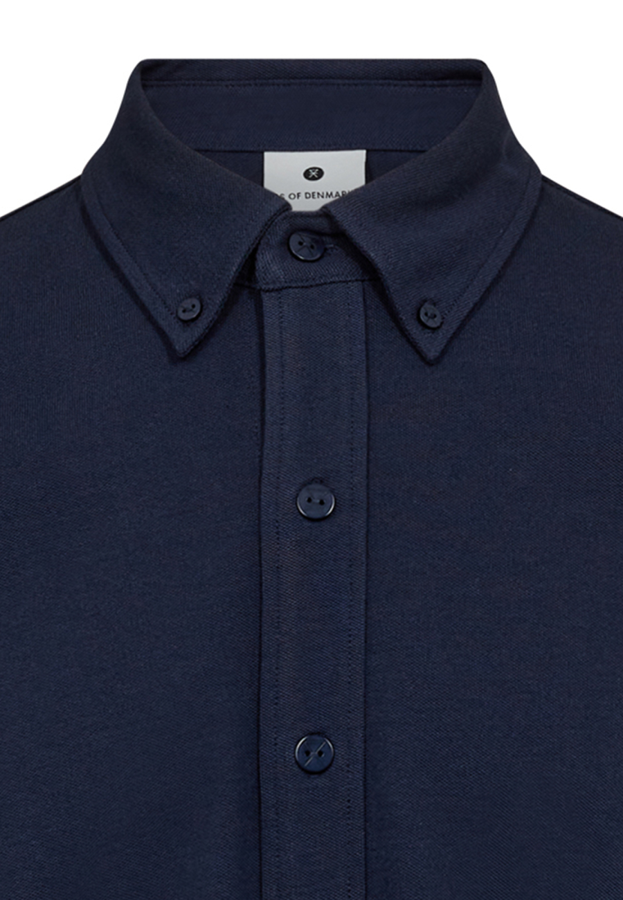 Skjorte "pique" | Bambusviskose | Navy -JBS of Denmark Men