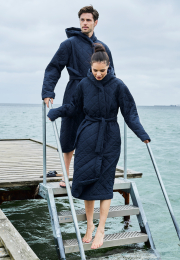 Badekåbe til vinterbadere | fleece | Navy -JBS of Denmark Women