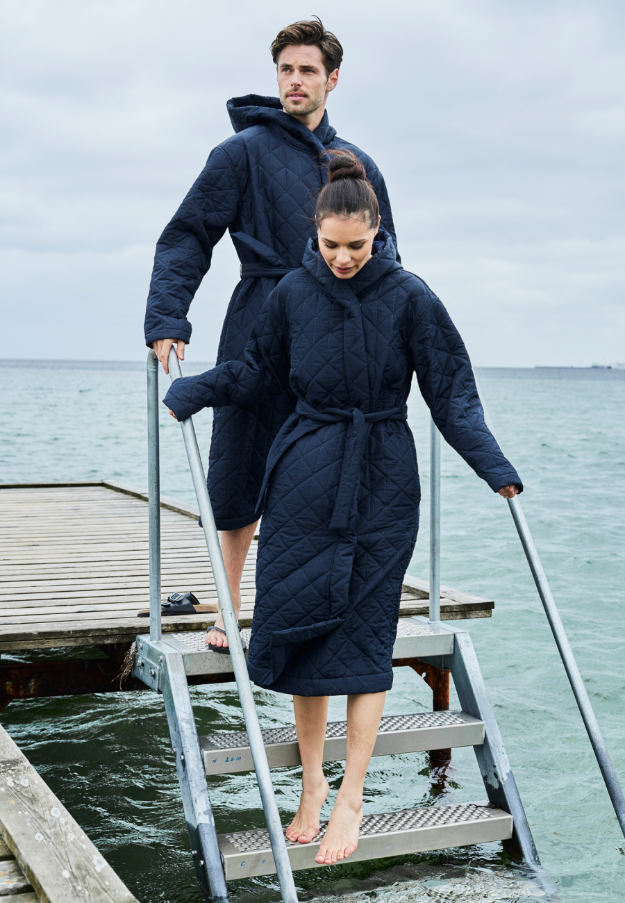 Badekåbe til vinterbadere | fleece | Navy -JBS of Denmark Women