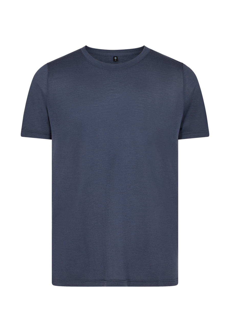 T-shirt, 100% økologisk GOTS uld, Grå