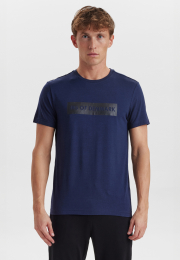 T-shirt  med logo | Bambusviskose | Navy -JBS of Denmark Men