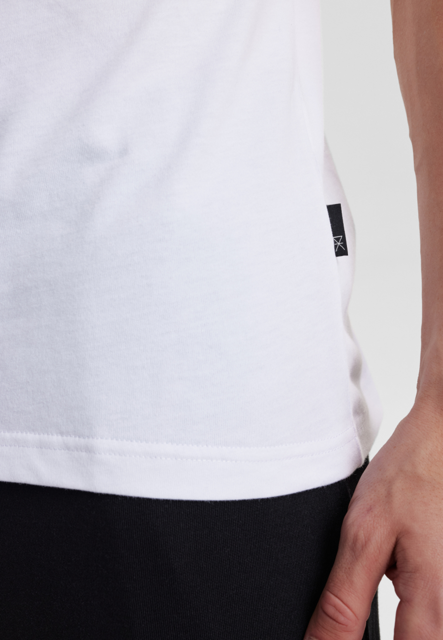 T-shirt o-neck | 100% økologisk bomuld | Hvid -JBS of Denmark Men