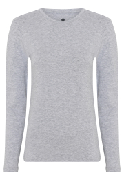 Langærmet t-shirt | Bambusviskose | Grå -JBS of Denmark Women