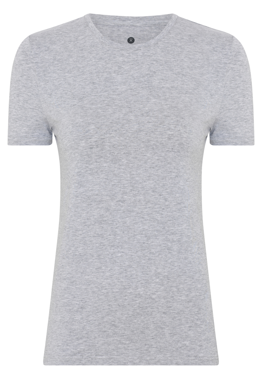 T-shirt o-neck | Bambusviskose | Grå -JBS of Denmark Women