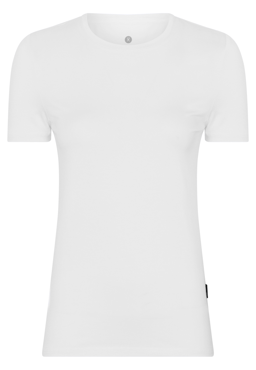 T-shirt o-neck, Bambusviskose, Hvid