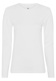 Langærmet t-shirt | Bambusviskose | Hvid -JBS of Denmark Women