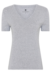 T-shirt v-neck | Bambusviskose | Grå -JBS of Denmark Women