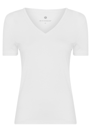 T-shirt v-neck | Bambusviskose | Hvid -JBS of Denmark Women