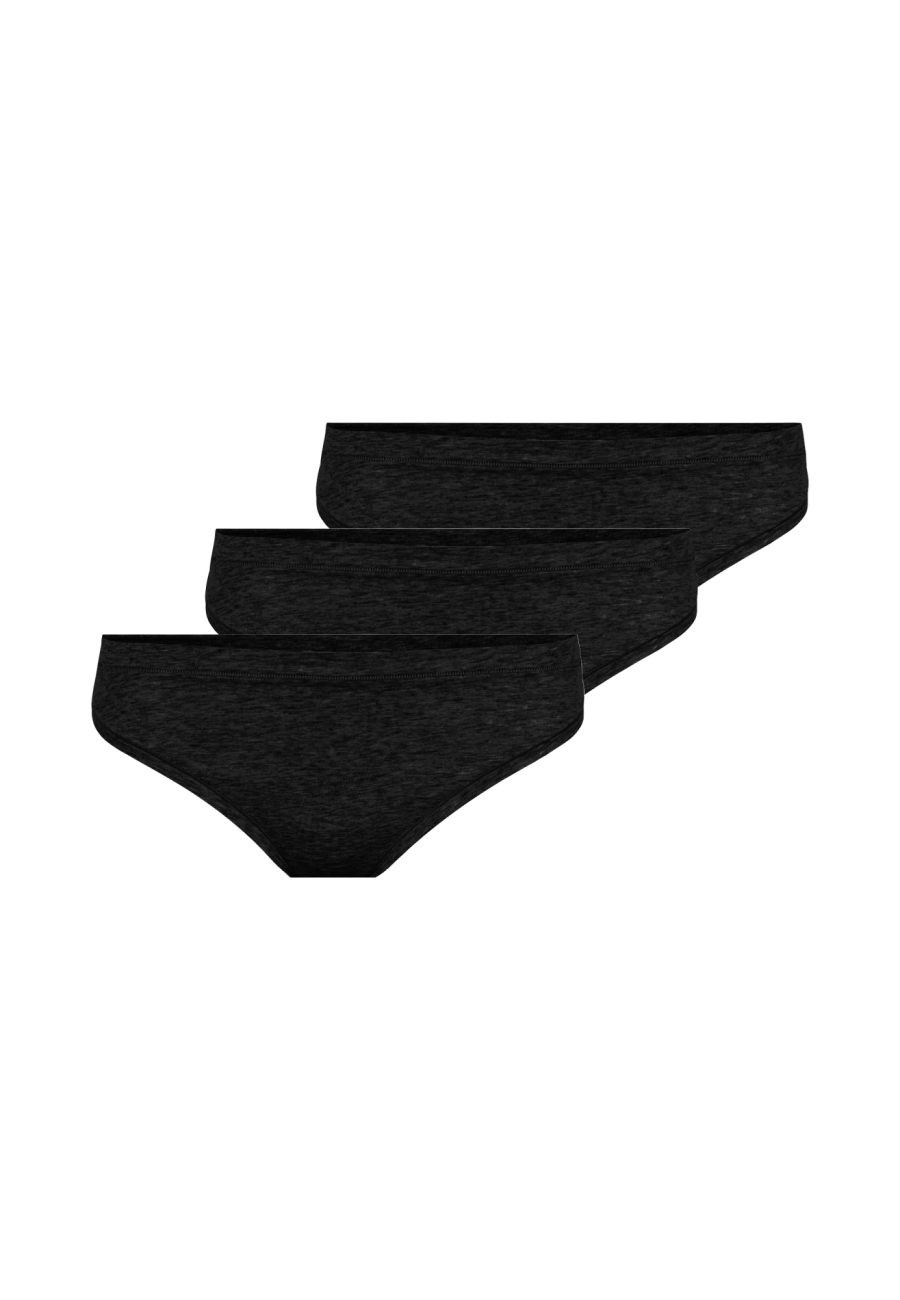 String 3-pak| Økologisk Bambusviskose | Sort -JBS of Denmark Women