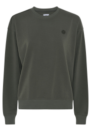 Sweatshirt med logo | Bambusviskose | Grøn -JBS of Denmark Women