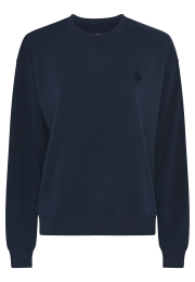 Sweatshirt med logo | Bambusviskose | Navy -JBS of Denmark Women