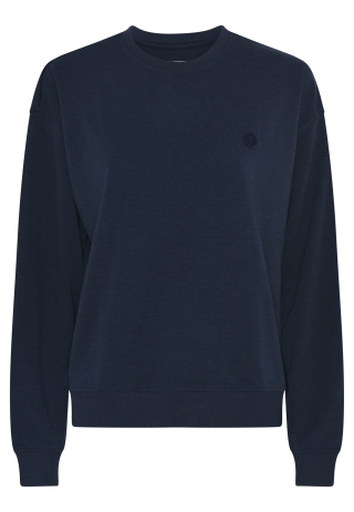 Sweatshirt med logo | Bambusviskose | Navy -JBS of Denmark Women