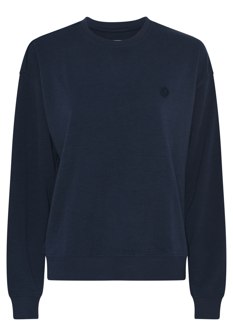 Sweatshirt med logo | Bambusviskose | Navy -JBS of Denmark Women