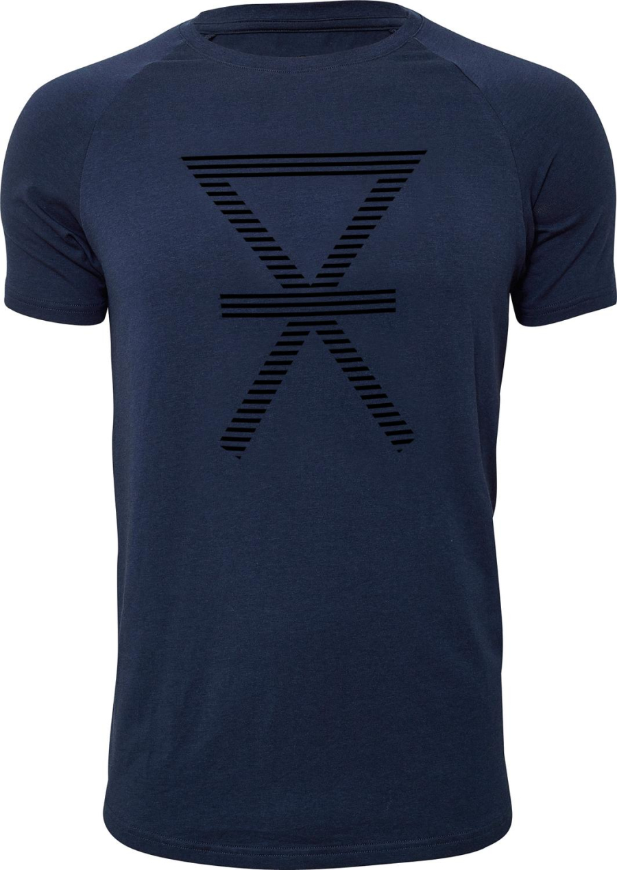 T-shirt med tryk | bambus | marine -JBS of Denmark Men