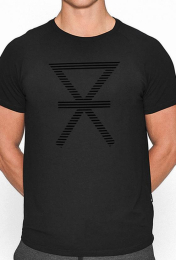 T-shirt med tryk | bambus | sort -JBS of Denmark Men