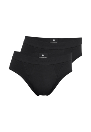 Briefs 2-pak | Økologisk bomuld | Sort -JBS of Denmark Men