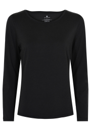 Langærmet t-shirt | Bambusviskose | Sort -JBS of Denmark Women