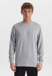 Sweatshirt med logo | Bambusviskose | Lysegrå -JBS of Denmark Men