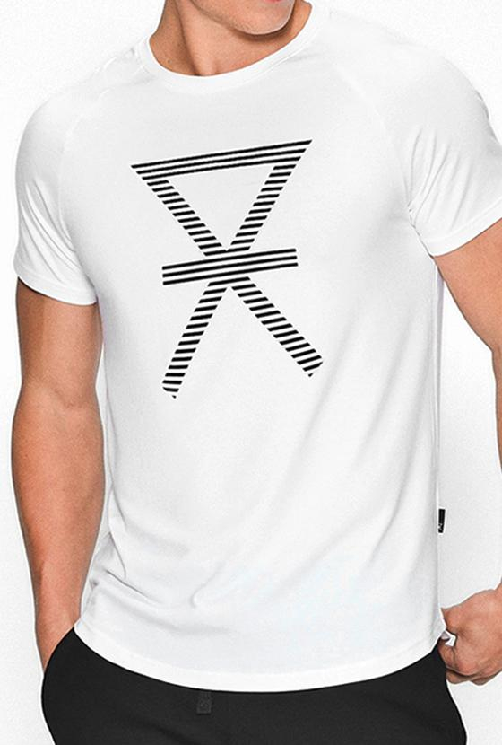 T-shirt med tryk | bambus | hvid -JBS of Denmark Men