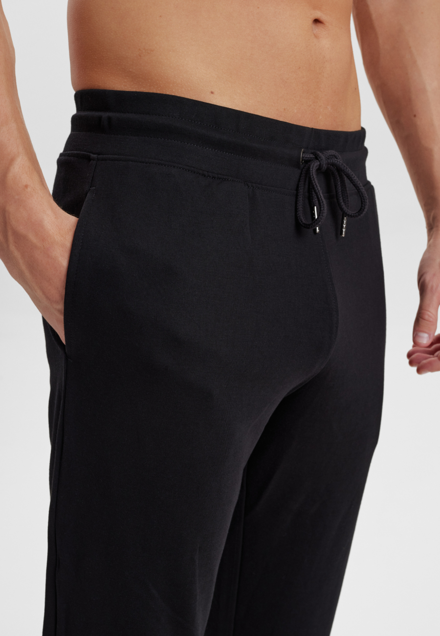 Sweatpants med logo | Bambusviskose | Sort -JBS of Denmark Men