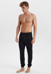 Sweatpants med logo | Bambusviskose | Sort -JBS of Denmark Men