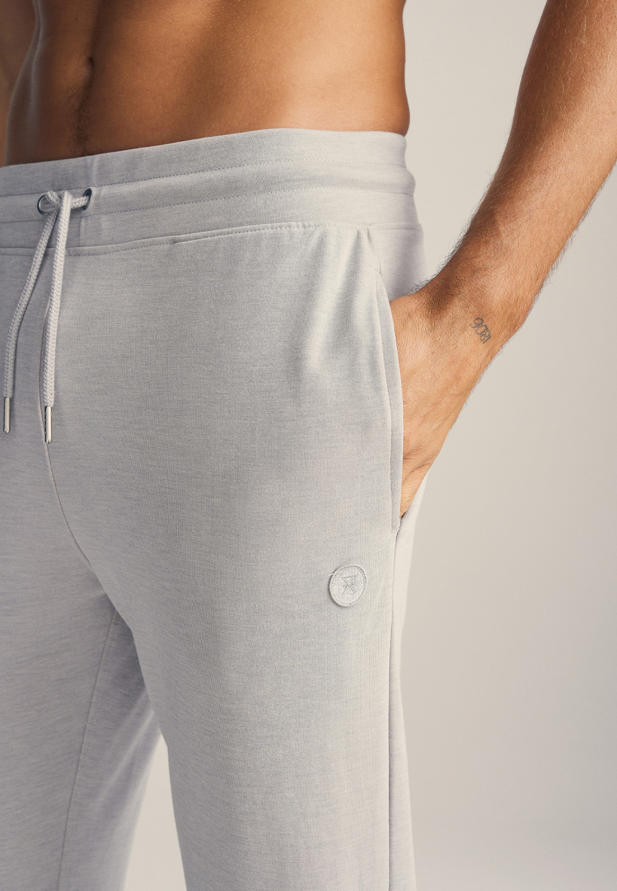 Sweatpants med logo | Bambusviskose | Lys grå -JBS of Denmark Men