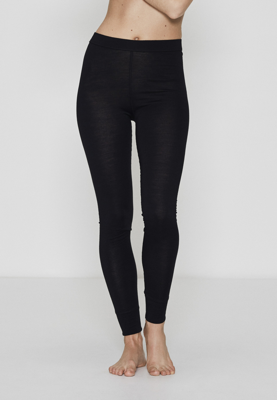 Leggings | Økologisk uld | Sort -JBS of Denmark Women