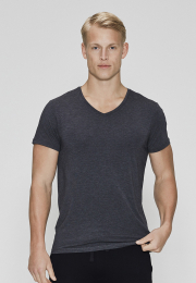 T-shirt v-neck | Bambusviskose | Mørk grå -JBS of Denmark Men