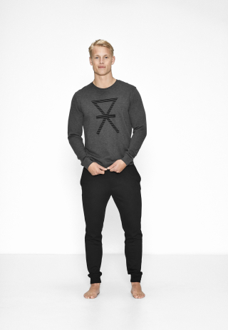 Sweatshirt | Bambusviskose | Mørk grå -JBS of Denmark Men